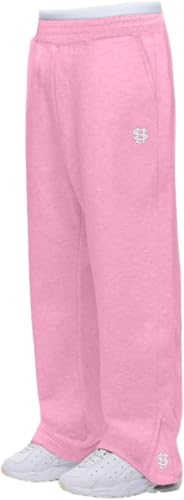 Jogginghose Herren Baggy Sweatpants Breite Baumwolle Trainingshose Elastische Taille Locker Weites Bein Sporthose Warme Bequeme Jogger Männer Trendy Y2K Streetwear Sport Hosen mit Taschen von Generisch