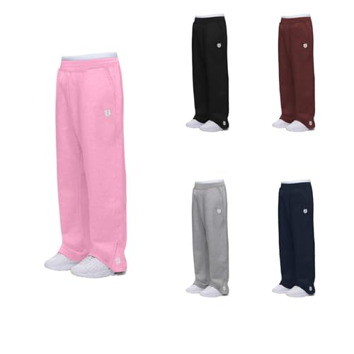Jogginghose Herren Baggy Sweatpants Y2K Breite Baumwolle Jogging Hose Elastische Taille Weites Bein Sporthose Lang Sweat Pants Men Warme Männer Sweathose Sport Hosen mit Taschen und Kodelzug von Generisch