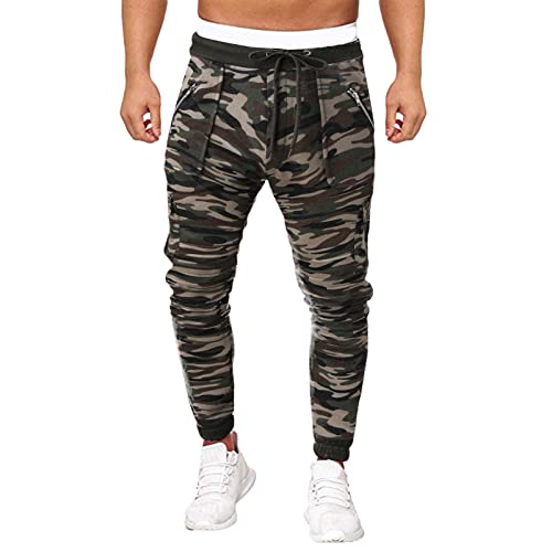 Jogginghose Herren Baumwolle Sporthose Manner Lang Trainingshose Atmungsaktiv Sweatpants Loose Fit Sweat Cargohose Herren Jogginghose Grau Herren Baumwolle Jogginghose Maenner Weites Bein von Generisch
