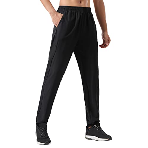 Jogginghose Herren Baumwolle Trainingshose Sporthose Freizeithose Lang Hosen Klassische Sweathose Cargohose Herren Jogger Sporthose Herren gerader Schnitt graue Jogginghose Baggy von Generisch