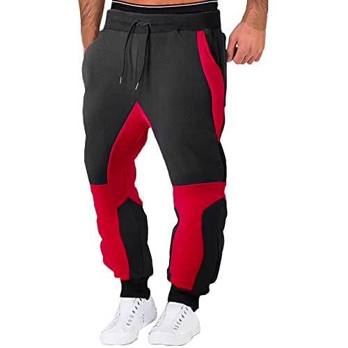 Jogginghose Herren Fleece Trainingshose Sporthose Manner Lang Sport Sweathose Jogger Freizeithose Baumwolle Jogginghose Herren Jogginghose Herren Lang Mit Reißverschluss Jogginghose Herren Slim Fit von Generisch