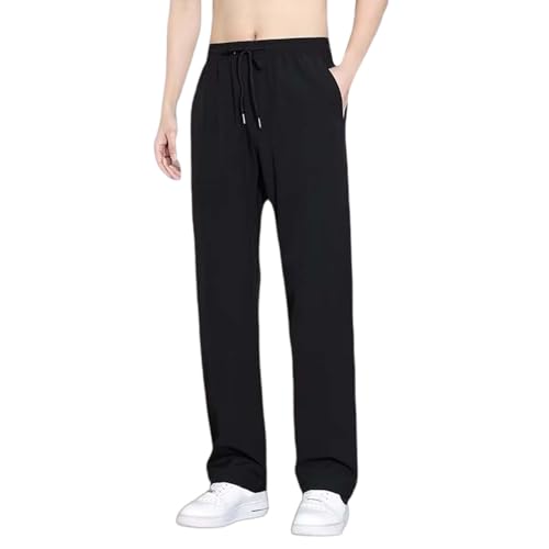 Jogginghose Herren Lang Breite Baggy Sweatpants Baumwolle Elastische Taille Jogging Hose Weites Bein Sporthose gym outfit herren jogginghose herrenfreizeithose herren sporthose lang herren neu von Generisch