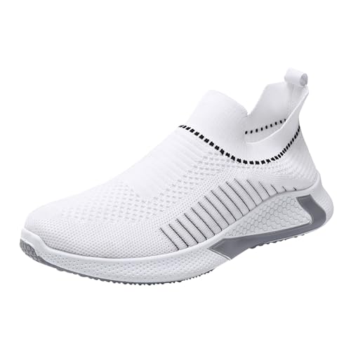 Joggingschuhe Herren 45 Slip On Sportschuhe Atmungsaktiv Walkingschuhe rutschfest Wanderschuhe Running Turnschuhe Weich Leicht Sneaker Trend Fitnessschuhe Funky Freizeitschuhe Laufschuhe von Generisch
