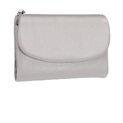 Joyfullygo Geldbörse Unisex Pebble Leder Geldbörse mit Kreditkartenhalter Münzhalter Weich Tragbar Unisex Clutch Taschen, grau, Joyfullygo Wallet, Modern von Generisch