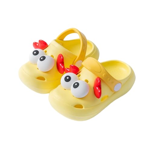 Junge Clogs Kinder Gartenschuhe Unisex Mädchen Jungen Hausschuhe Pantoletten Sandalen Badeschuhe Atmungsaktiv Gartenclogs rutschfeste Kids Pantoffeln mit Muster Strand Sommer Leichte Strandschuhe von Generisch
