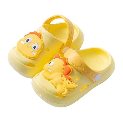 Junge Clogs Kinder Gartenschuhe Unisex Mädchen Jungen Hausschuhe Pantoletten Sandalen Badeschuhe Atmungsaktiv Gartenclogs rutschfeste Kids Pantoffeln mit Muster Strand Sommer Leichte Strandschuhe von Generisch