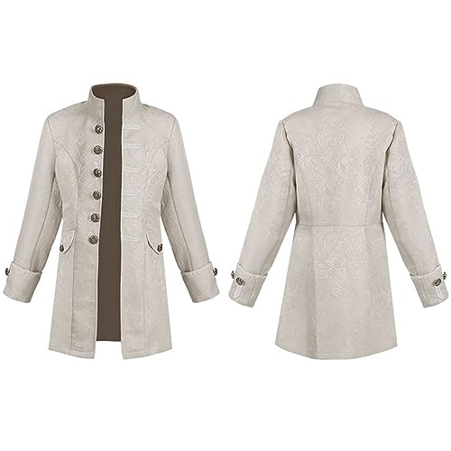 Jungen Gothic Mittelalter Frack Mantel Steampunk Viktorianischer Gehrock Koloniale Historische Jacke für Kinder von Generisch