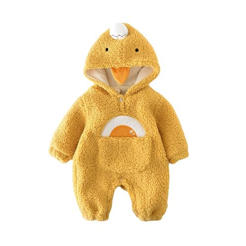 Jungen Kleidung Baby Gelb Junge Baby Mädchen Baby Langarm Cartoon Baby 3 Monate Junge Kleidung (Yellow, 3-6 Months) von Generisch
