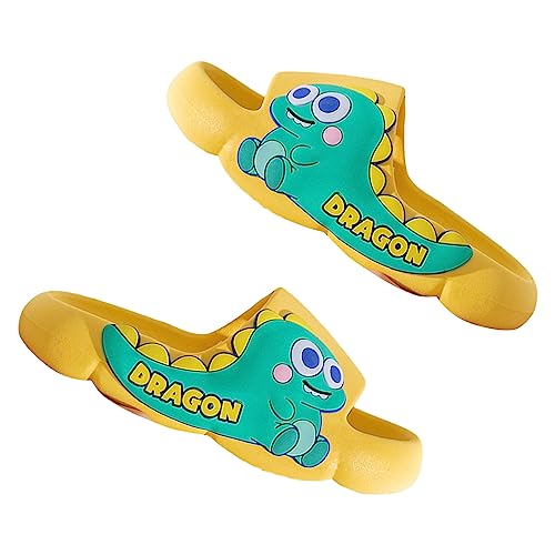 Jungen Mädchen EVA Hausschuhe Dinosaurier Slider mit Anti-Rutsch-Schleihe Geruchsresistente Hausschuhe Sommer Pool Strand Slipper Indoor/Outdoor, gelb, 30 EU Jungen Mädchen EVA Hausschuhe Dinosaurier Slider mit Anti-Rutsch-Schleihe Geruchsresistente Hausschuhe Sommer Pool Strand Slipper Indoor/Outdoor, gelb, 30 EU von Generisch
