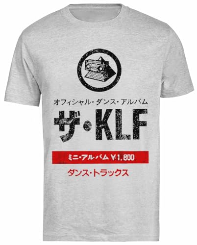 KLF Japan Vintage Männliches Graues T-Shirt Für Herren, Kurzärmeliges T-Shirt von Generisch