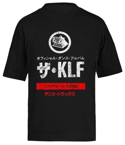 KLF Japan Vintage Schwarzes Unisex-T-Shirt mit Baggy-Übergröße von Generisch