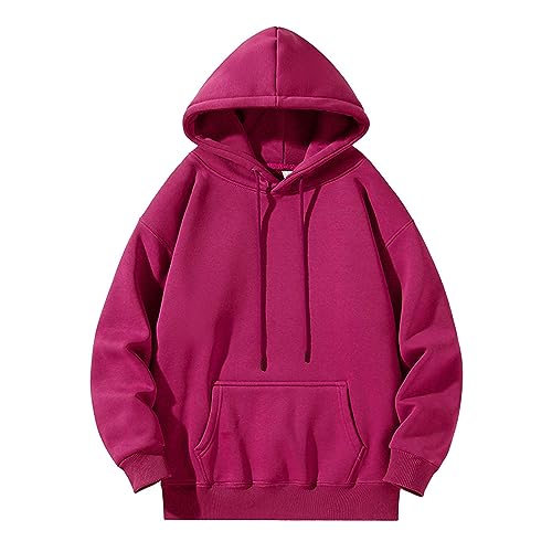 Kapuzenpullover Herren Blau Hoody Herren Mit Kapuze Minimalist Sweatpullover Sweatshirt Bequeme Sportswear Langarm Trainingsjacke Harajuku College Jacke Lose Herbstmantel Weich Pullis Streetwear von Generisch