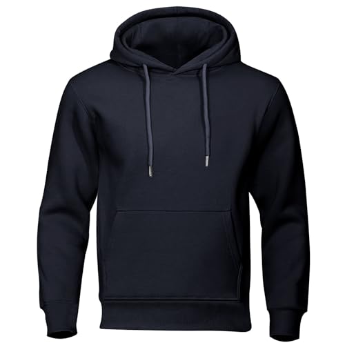 Kapuzenpullover Herren Winter Warm Hoodie Herren Oversize Sweatshirt Fleecepullover Pullover mit Kapuze Winterpullover Langarmshirts Freizeit Sport Warm Gefüttert Outdoorshirts Fleece Y2k von Generisch
