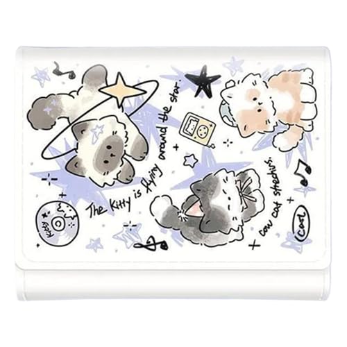 Kartenetuis für Damen,Trifold-Geldbörsen für Damen - Dreifach gefaltete Damen-Geldbörse, niedliche Karten-Geldbörse,Schlanke Damen-Geldbörse aus PU-Leder, Kartenetui für Bargeld und Teenager von Generisch