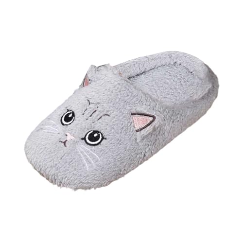 Katzen Hausschuhe Damen Winter Warme Plüsch Hausschuhe Damen Herren Pantoffeln Mädchen Kinder Cute Weiche Slippers Kuschel Lustig Tiere Schuhe Cat Slippers Weihnachts Geschenke von Generisch