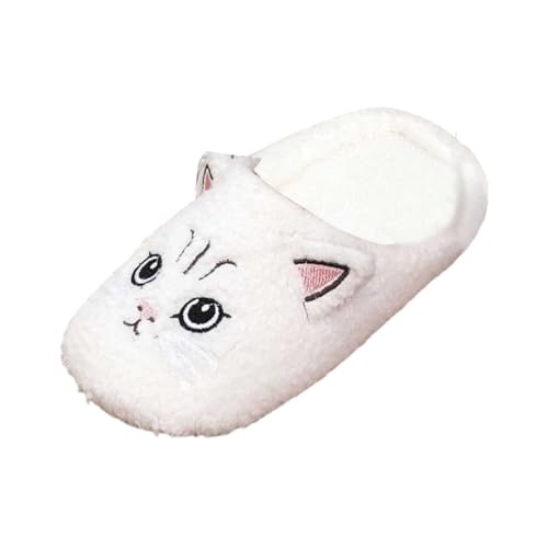 Katzen Hausschuhe Damen Winter Warme Plüsch Hausschuhe Damen Herren Pantoffeln Mädchen Kinder Cute Weiche Slippers Kuschel Lustig Tiere Schuhe Cat Slippers Weihnachts Geschenke von Generisch