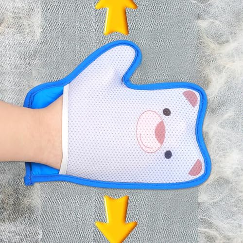 Katzenhaar Handschuh | Haarpflege-Handschuhe Für Haustiere - Haarpflege-Handschuhe Für Haustiere, Sanfte Entfernung Von Statik & Schmutz Für Fellpflege Bad Shampoo Massage Teppich & Kleidung 22x28cm von Generisch