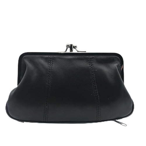 Key Wallet - Metal Hasp Card & ID Holder with Money Clip, Schwarz-Schwarz, Taglia Unica von Generisch