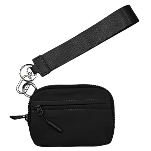 Keychain -Armbandbrieftasche - Kreditkartenmünze, wasserdichte Nylon Frauen Brieftasche | Kompakte sichere Handgurt -Traging -Lösung, Leichter Schlüsselringhalter für Karten Bargeldschlüssel von Generisch