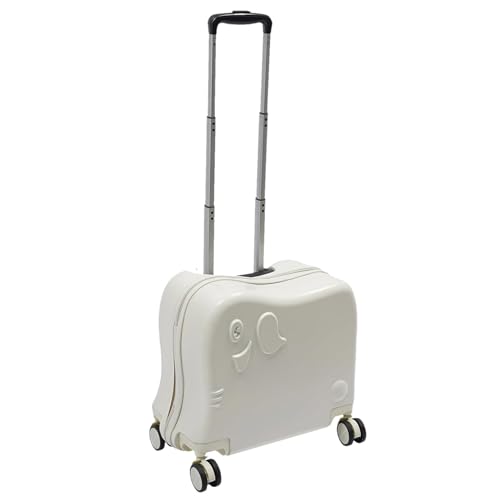 Kids Carry on Luggage, Rolling Kids Suitcase, Multipurpose Children Luggage, Toddler Carry On, Multipurpose Toddler Rolling Suitcase Perfect for Family Vacations and Weekend Trips, weiß, von Generisch