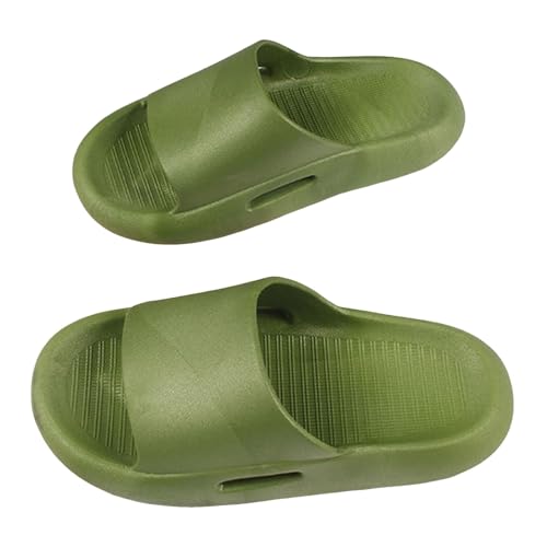 Kids Cloud Slides Jungen Mädchen Duschhausschuhe Slip on Slide Sandalen rutschfest Sommer Strand Pool Schuhe Sommer Kinder Flip Flops Mädchen, grün, 37 EU von Generisch