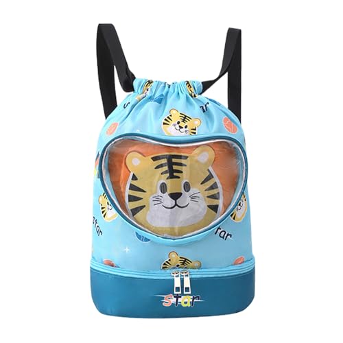Kinder Badebag - wasserdichtes Strandbeutel -Rucksack | Trockener Nass getrennter Cartoon Drawess Leichtes Poolzubehör für die Charme und zielgerichtetem Design durch auffälligeStrandschule Verwenden von Generisch