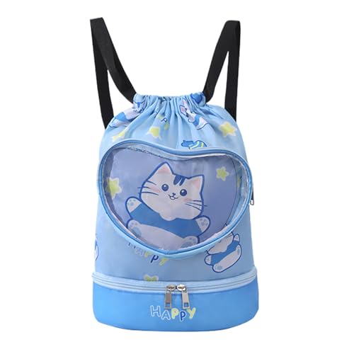 Kinder Badebag - wasserdichtes Strandbeutel -Rucksack | Trockener Nass getrennter Cartoon Drawess Leichtes Poolzubehör für die Strandschule Usecomfortable Rucksackgurte W Travel Activity Sport Camping Kinder Badebag - wasserdichtes Strandbeutel -Rucksack | Trockener Nass getrennter Cartoon Drawess Leichtes Poolzubehör für die Strandschule Usecomfortable Rucksackgurte W Travel Activity Sport Camping von Generisch