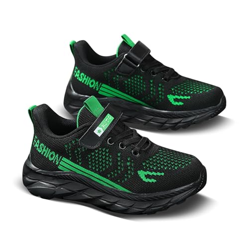 Kinder Barfußschuhe Jungen Leichte Sportschuhe - Sneaker Kinder Atmungsaktiv Mesh Hallenschuhe Outdoor Laufschuhe Modische Schuhe rutschfest Kinderschuhe Freizeitschuhe von Generisch