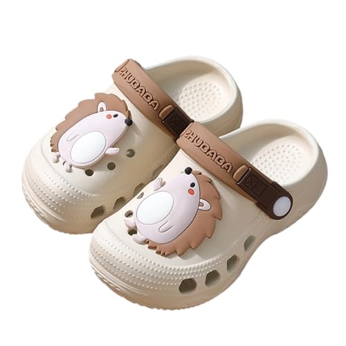 Kinder Clogs Mädchen Unisex Gartenschuhe Eva rutschfeste Sandalen Cartoon Niedliche Mode Strandschuhe Leicht Pantoletten Outdoor Sportsandalen Bequem Sommerschuhe Coffee 24 von Generisch