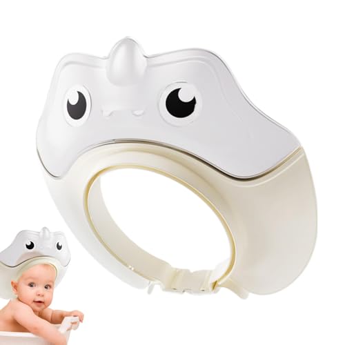 Kinder-Duschhaube – Badehauben | Bequeme Badekappen, wiederverwendbar, wasserdicht, verstellbar, Cartoon-Dinosaurier-Form, Badeschild für Mädchen/ , zum Haarwaschen von Generisch