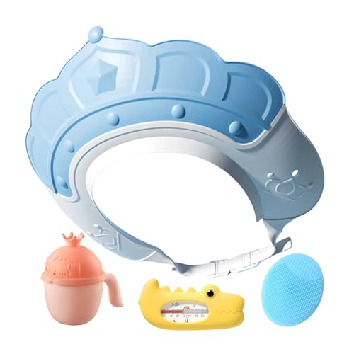 Kinder-Duschhaube – Badevisier mit Wassertemperaturanzeige und Shampoo-Becher, Shampoo-Kappe mit Shampoo-Bürste, schützt Ohren und Augen Kinder-Duschhaube – Badevisier mit Wassertemperaturanzeige und Shampoo-Becher, Shampoo-Kappe mit Shampoo-Bürste, schützt Ohren und Augen von Generisch