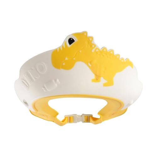 Kinder-Duschhauben – Dinosaurier-Duschkopf-Abdeckung, Tier-Duschhaube, Augen-Ohrenschutz-Abdeckung für langes dickes Haar, Dinosaurier-Duschhauben zum Waschen von Haaren, Bade-Duschhauben von Generisch
