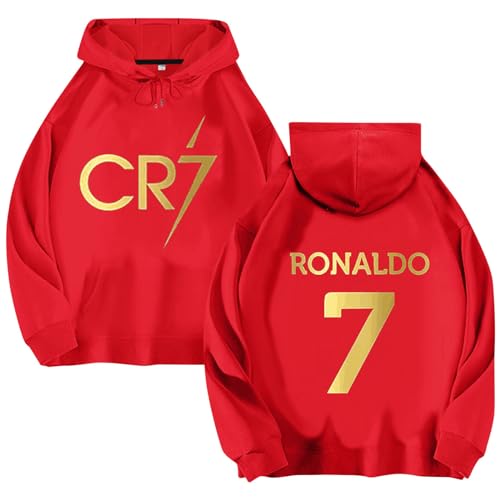 Kinder Fußball Trikots CR-7 Fußball Hoodie für Jungen und Männer, Geschenke für Kinder und Erwachsene Fußball-Fans #002 von Generisch