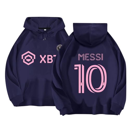Kinder Fußball Trikots IN-TER MIA-MI No.10 ME-SSI Hoodie für Jungen, Geschenke für Fußballfans Kinder und Erwachsene #063 Kinder Fußball Trikots IN-TER MIA-MI No.10 ME-SSI Hoodie für Jungen, Geschenke für Fußballfans Kinder und Erwachsene #063 von Generisch