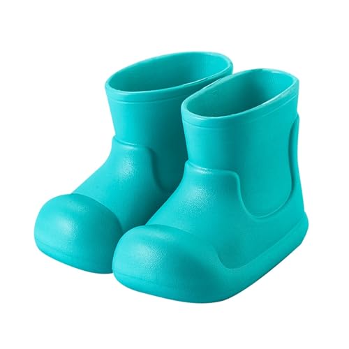 Kinder Gummistiefel Wasserdicht Rutschfest Regenstiefel ideal bei Nässe zum Laufen durch Schlamm geeignet für Mädchen und Jungen Regen Schule Freizeit Garten Campingplatz (A2-Blue, 29) von Generisch