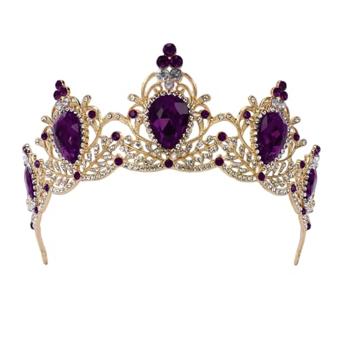 Kinder Haarschmuck Mädchen Festliche Accessoires Hochzeit Geburtstag Verkleidung Prinzessin Mädchenparty Schmuck Mädchen ab 8 Jahren (Purple, 8Over 8 years old) von Generisch