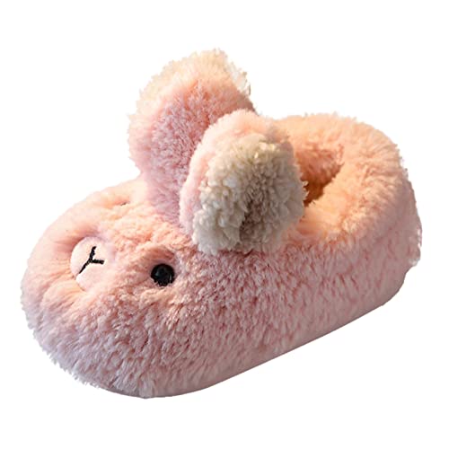 Kinder Hausschuhe Jungen Mädchen Slipper rutschfest Lauflernschuhe Kindergarten Winter Slippers Flauschige Bettschuhe Warme Gefüttert Hausschlappen von Generisch