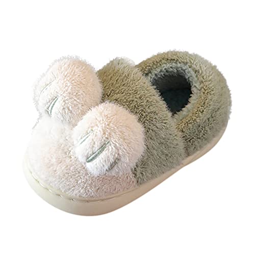 Kinder Hausschuhe Jungen Mädchen Slipper rutschfest Pantoffeln Kindergarten Wärme Weiche Plüsch Slippers House Indoor Schuhe Lauflernschuhe von Generisch
