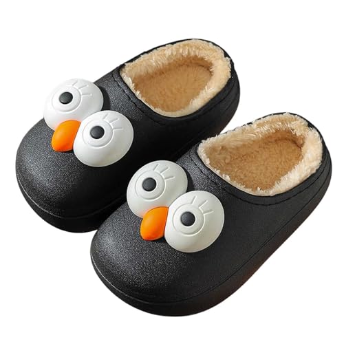 Kinder Hausschuhe mit Kawaii Motiven Pantoffeln Kinder Pantoletten Geschlossen Schaum Sohle Barfussschuhe Drinnen Weich Bequem Filzpantoffeln Kindergarten Warme Schlappen von Generisch