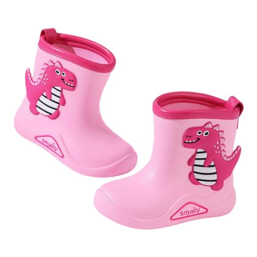 Kinder Jungen Mädchen Gummistiefel Regenschuhe rutschfest Halbhohe Regenstiefel, Regenstiefel Kinder Atmungsaktiv Waterproof Winterstiefel von Generisch