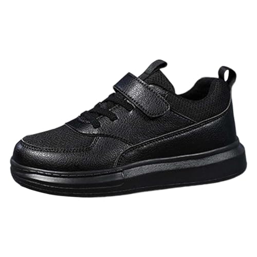 Kinder Laufschuhe Jungen Mädchen Leichte Atmungsaktive Mesh-Sneakers Sport Walking Casual Play Bequeme Athletische Schuhe Für Kinder (Black, 30) von Generisch