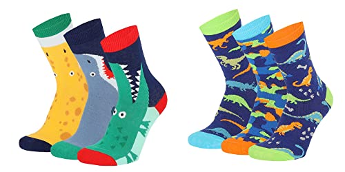 Kinder Socken, 6 Paar für Jungen/Mädchen,Schadstoffgeprüft, in vielen Mustern (as3, numeric, numeric_23, numeric_26, regular, Mehrfarbig7) von Generisch