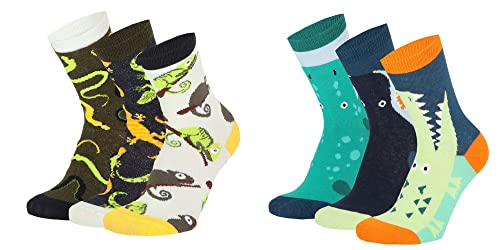 Kinder Socken, 6 Paar für Jungen/Mädchen,Schadstoffgeprüft, in vielen Mustern (as3, numeric, numeric_35, numeric_38, regular, Mehrfarbig8) von Generisch