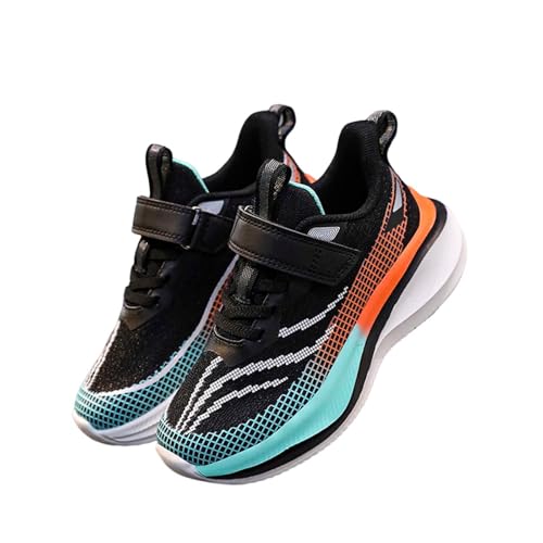 Kinder Sportschuhe Jungen Hallenturnschuhe Low Top Sneakers Mesh Atmungsaktive Kinderschuhe Freizeit Turnschuhe Fitness Tennis Tennisschuhe Joggen Outdoor Hallenschuhe Barfußschuhe von Generisch