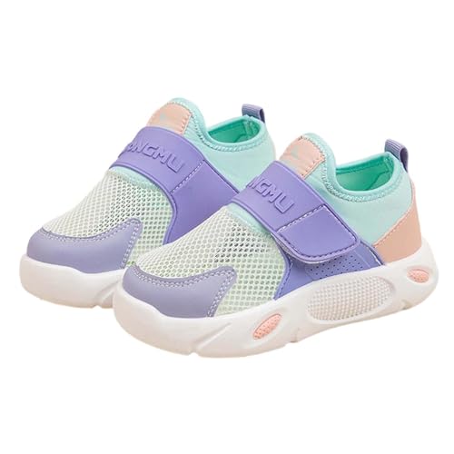 Kinder Sportschuhe Jungen Modische Turnschuhe - Hallenschuhe Leicht Mesh Straßenlaufschuhe Atmungsaktiv Laufschuhe Flach Dicker Boden rutschfest Sneaker von Generisch