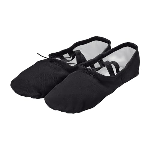 Kinder Tanzschuhe Damen Weiche Schuhe Erwachsene Körper Ethnische Ballettschuhe Yoga Schuhe Mädchen Tennisschuhe Größe 13, Schwarz , 36 2/3 EU von Generisch
