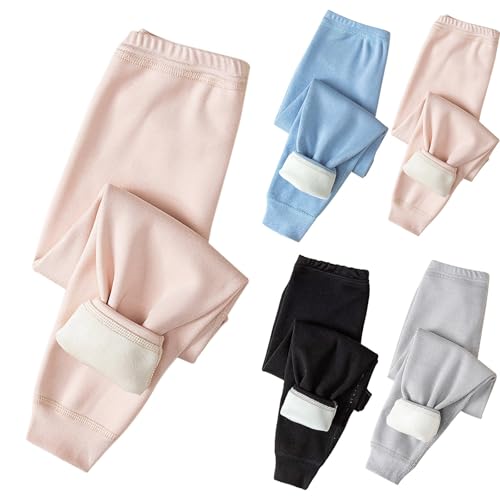 Kinder Thermohose Gefütterte Hose Winterhose Kuschel Jogginghose Elastische Taille Thermo Leggings Sporthose Warme Winter Bequem Softshell Hosen für Jungen und Mädchen 1-9 Jahre von Generisch
