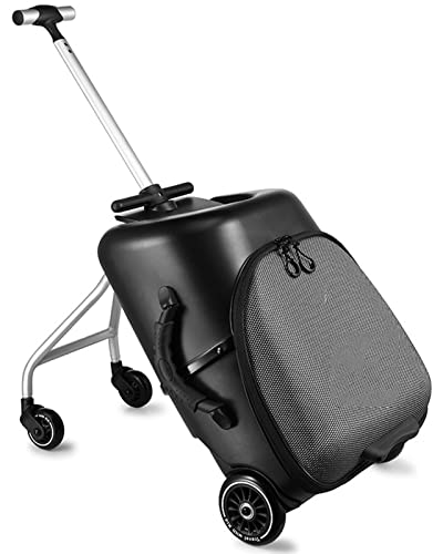 Kinder-Trolley mit Roller-Motiv, für Damen und Herren, kreatives Design, Schwarz von Generisch