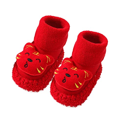 Kinder Winterstiefel Boden verdickt im Winter Kinder Cartoon Dispensing Baby Socken Schuhe Schuhe Wagenschuhe (RD4, 19 Infant) von Generisch