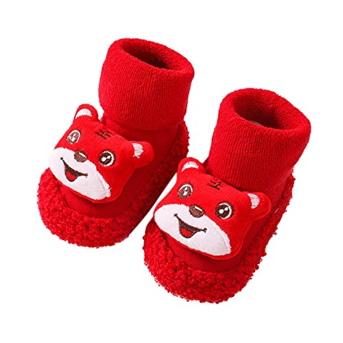 Kinder Winterstiefel Boden verdickt im Winter Kinder Cartoon Dispensing Baby Socken Schuhe Schuhe Wagenschuhe (RD5, 23 Toddler) von Generisch